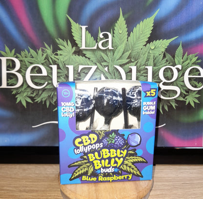 Sucettes Bubbly Billy (Framboise Bleue)